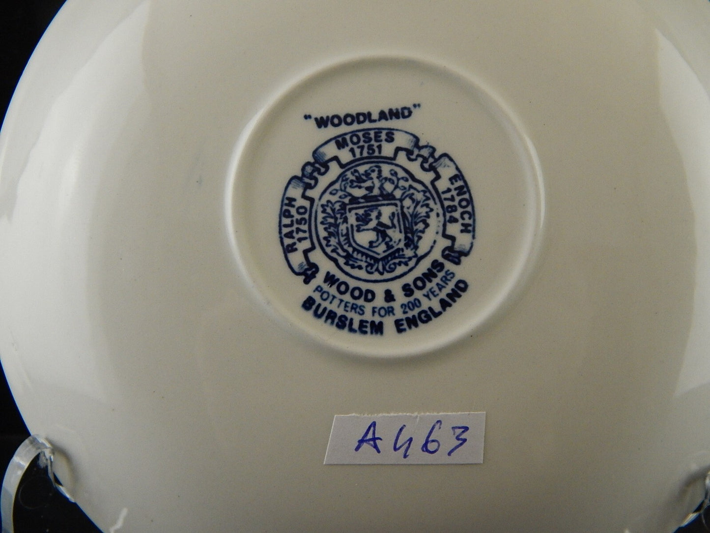 ANTICA TAZZA TE' CERAMICA POTTERY WOOD&SONS BURSLEM ENOCH1784RALPH1750 WOODLAND