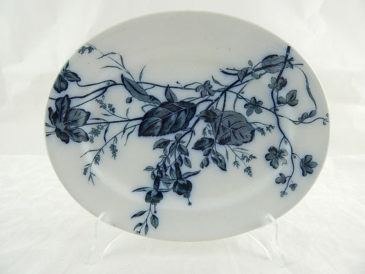 ANTICA AESTHETISM RAVIERA VASSOIO CERAMICA 1862 BROWN WESTHEAD MOORE & CO.