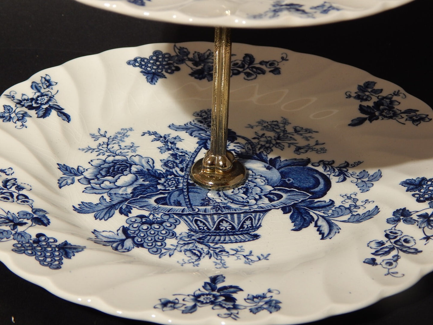 RETRO RARA ALZATA SEMI PORCELLANA BOUNTIFUL MYOTT STAFFORDSHIRE ENGLAND