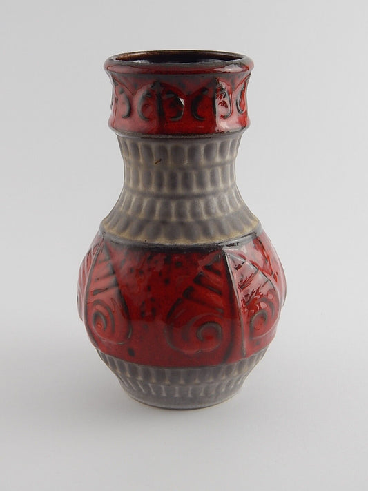 VINTAGE VASO MAIOLICA CERAMICA SMALTATA FATTO A MANO HAND MADE FAIENCE VASE