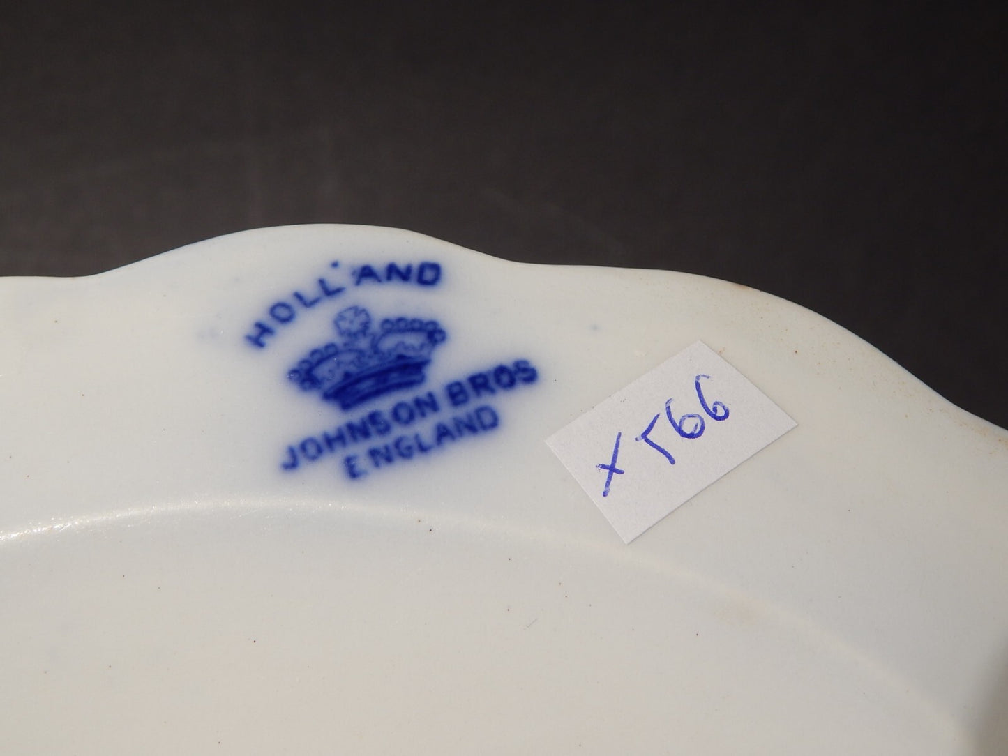 ANTICO RARO JOHNSON BROS DISEGNO HOLLAND VASSOIO RAVIERA SEMI-PORCELLANA X566