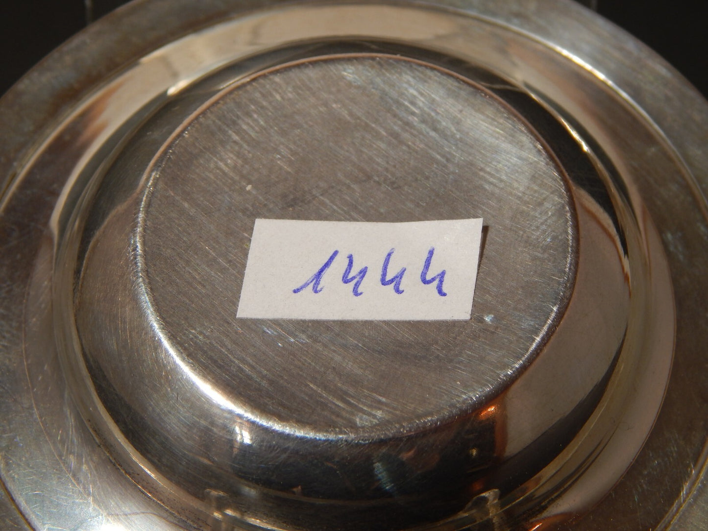 ANTICA STILE IMPERO SALIERA PORTA SALE IN ARGENTO 800 CON CUCCHIAINO