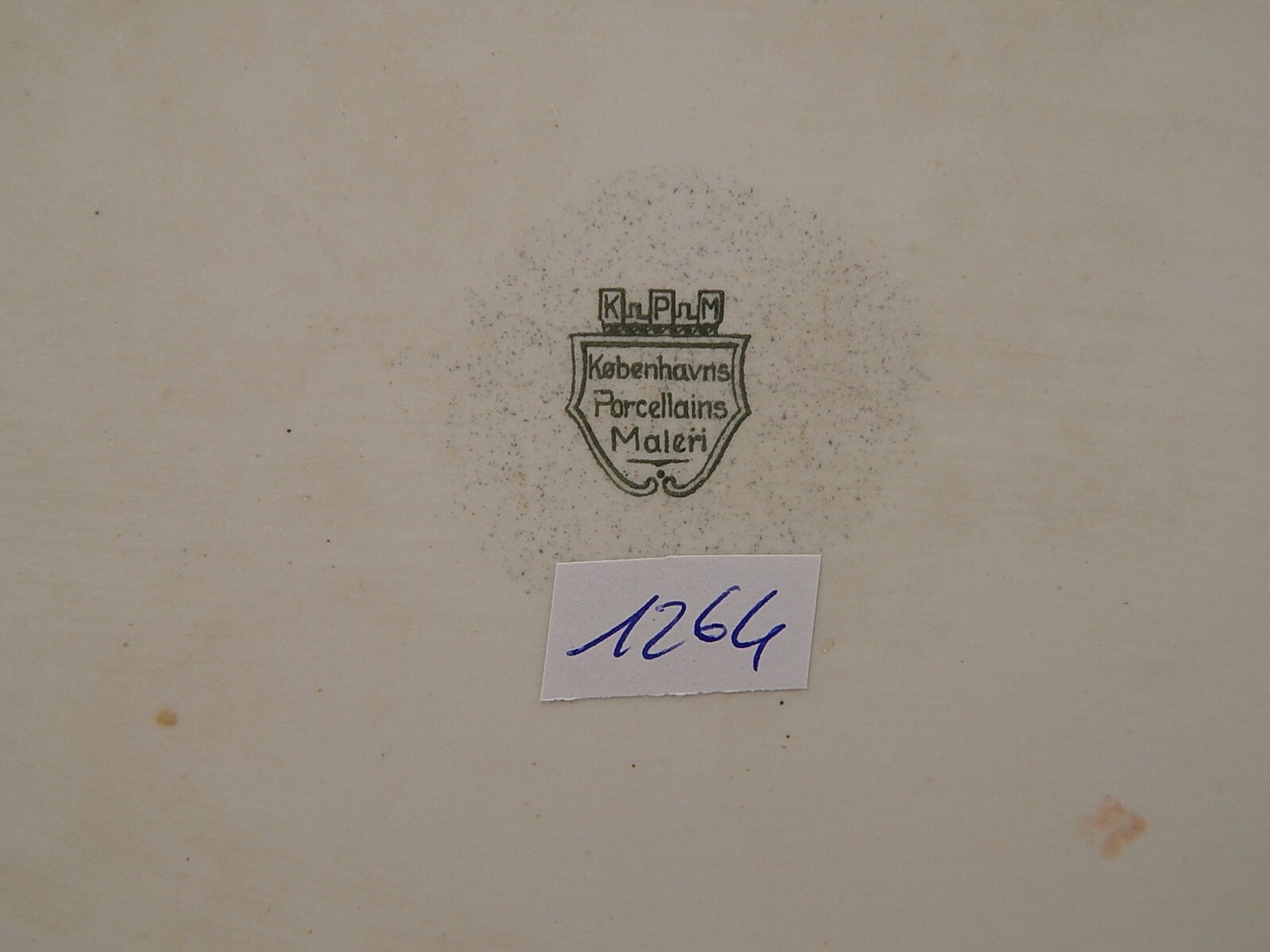 ANTICO KPM COPENHAGEN ROCAILLE VASSOIO PORCELLANA DEL 1924