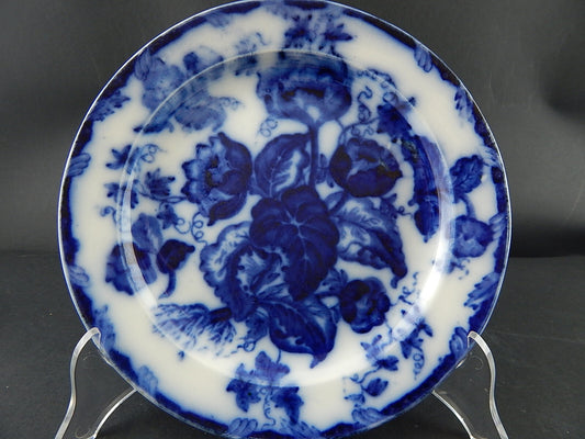 ANTICO PIATTO NINFEE CERAMICA RICHARD MILANO FINE 800 FLOW BLUE WATER NYMPH A779