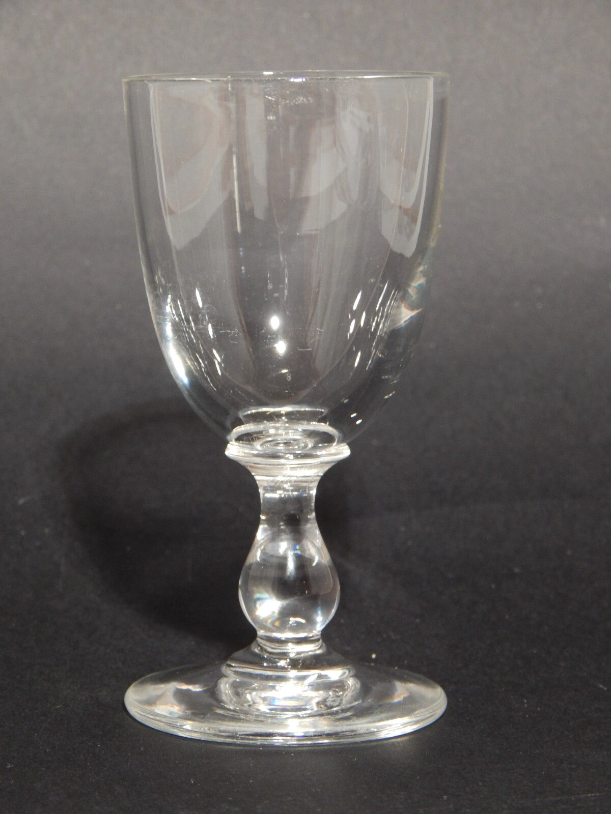 ANTICO ELEGANTE RARO ART DECO SERVIZIO 5 CALICI CRISTALLO MOLATO DA PORTO