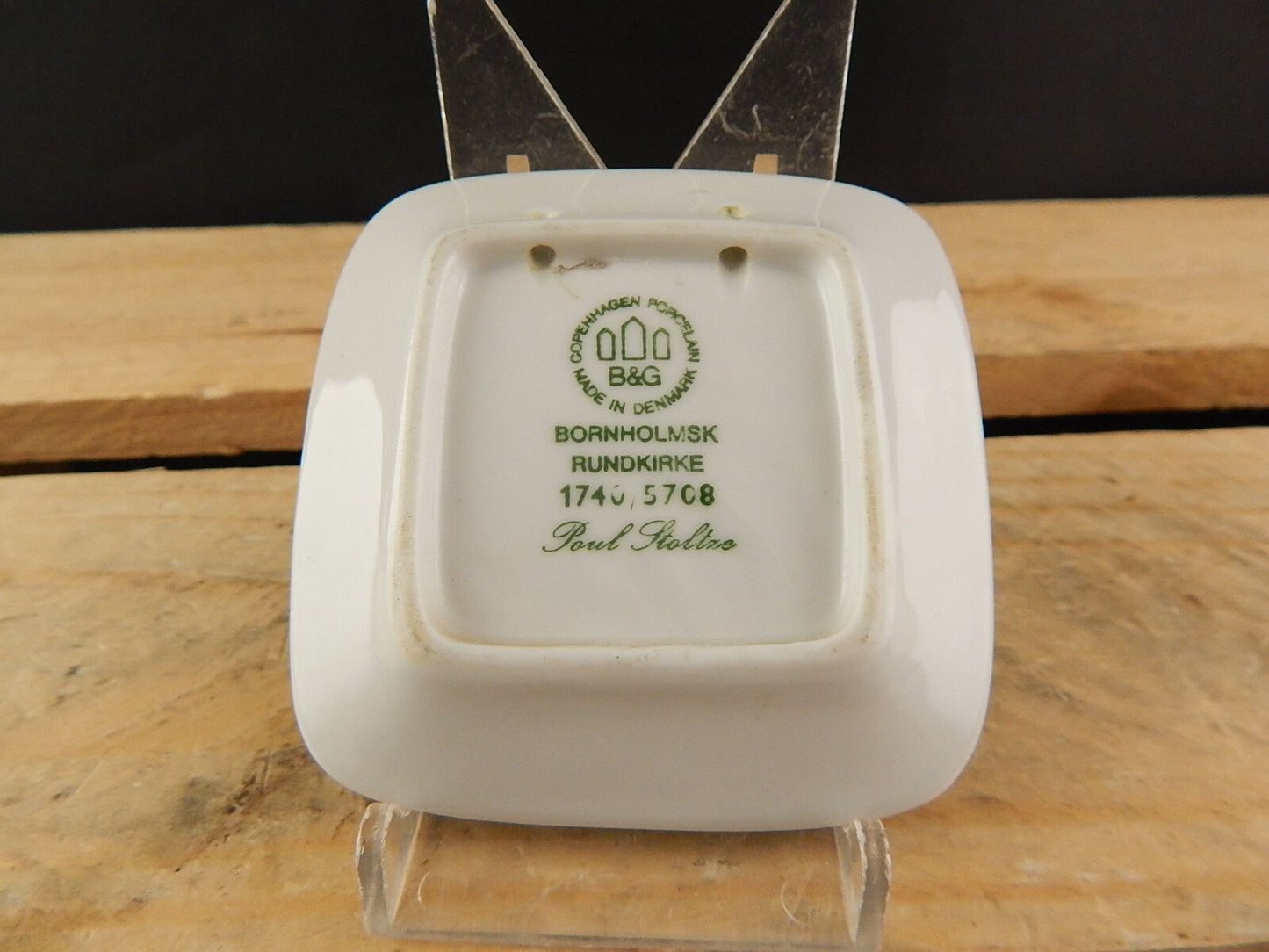 ROYAL COPENHAGEN BING&GRONDAHL PLAQUETTE PORCELLANA BORNHOLMSK RUNDKIRKE