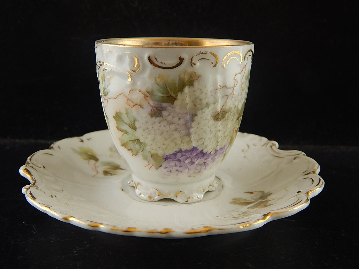 ANTICA PREZIOSA TAZZINA PORCELLANA BOEMA ART NOUVEAU PFEIFFER LOWENSTEIN A86