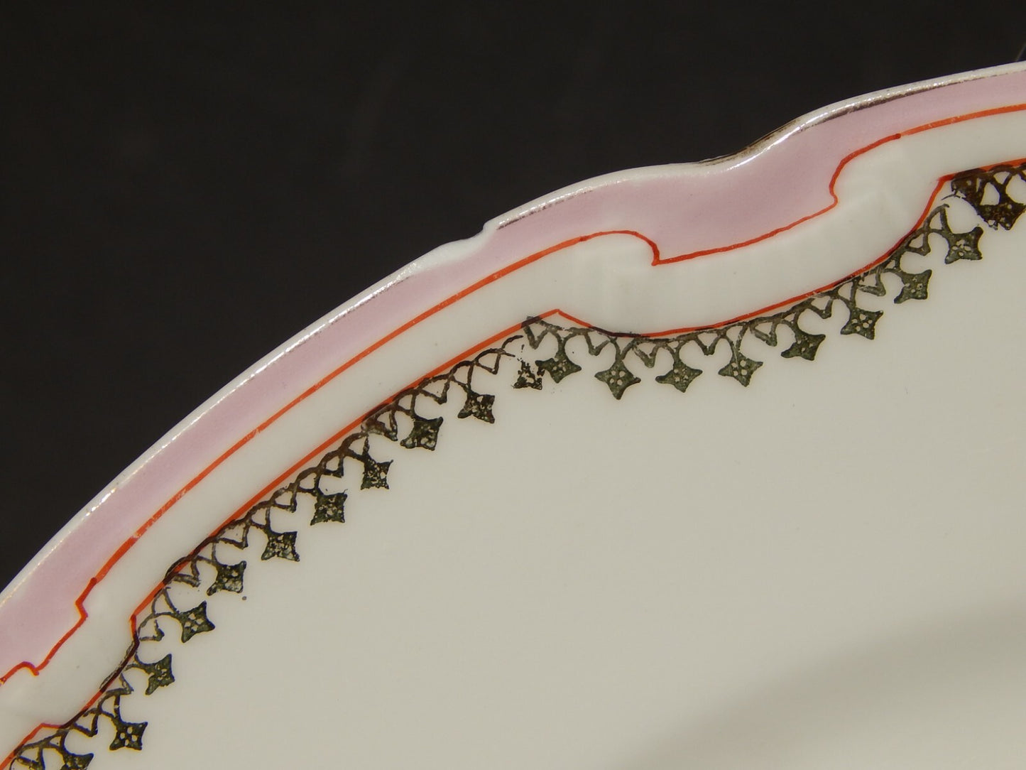 ANTICO SERVIZIO 14 PIATTI PORCELLANA GINORI LIBERTY DECORO ROSA E ORO DIFETTI