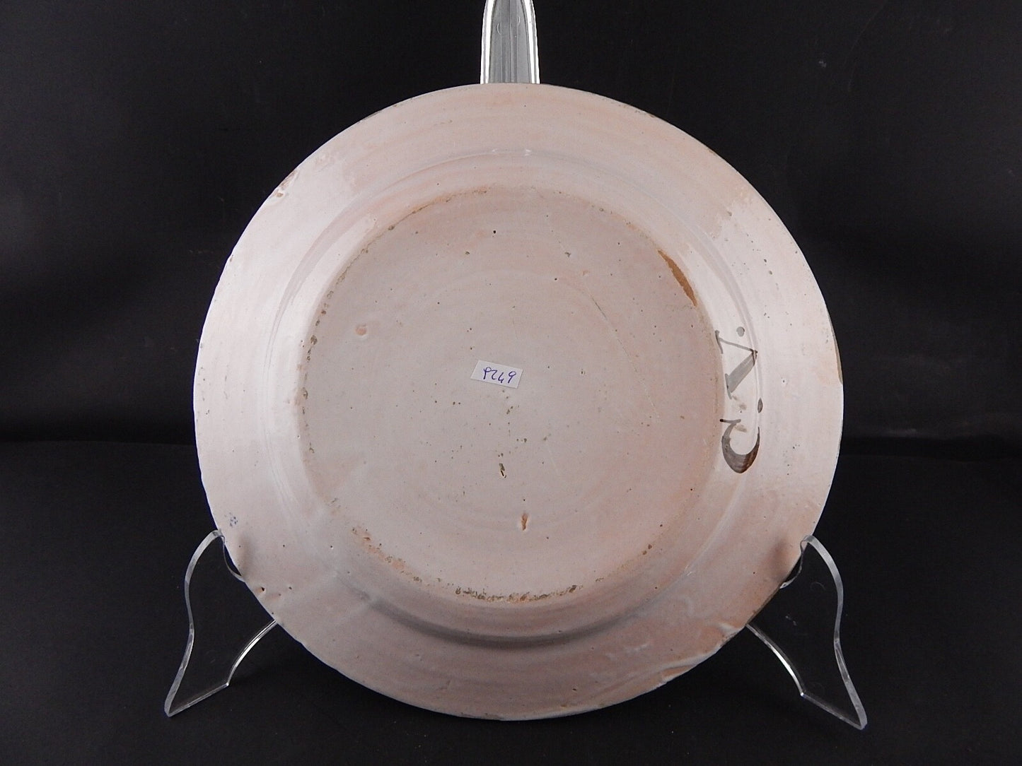 ANTICO 1800 PIATTO CENTROTAVOLA MAIOLICA CERAMICA DI MANISES SPAGNA