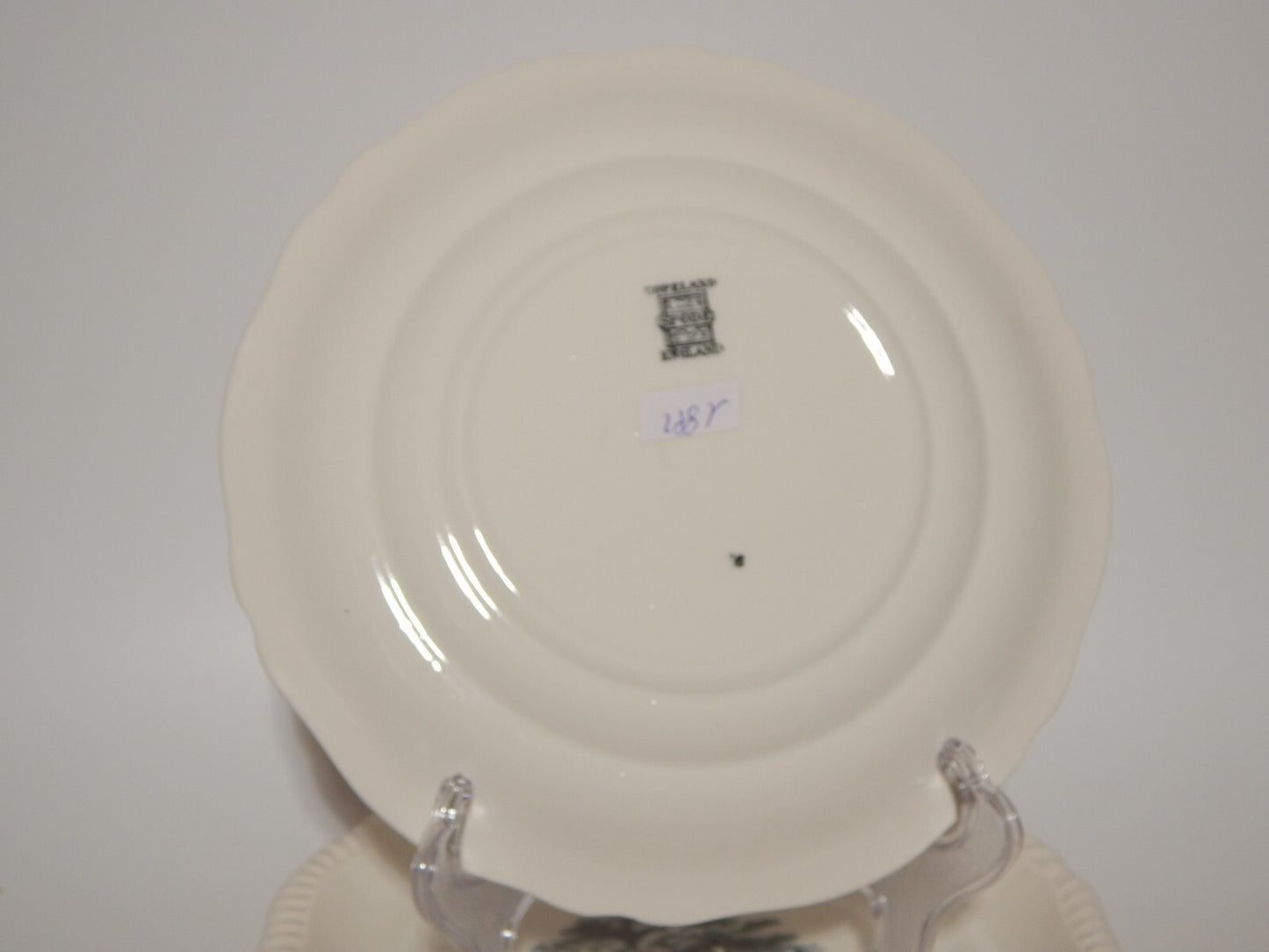 ANTICO SERVIZIO 6 PIATTI DESSERT SEMI PORCELLANA COPELAND SPODE PAESAGGIO MARINO