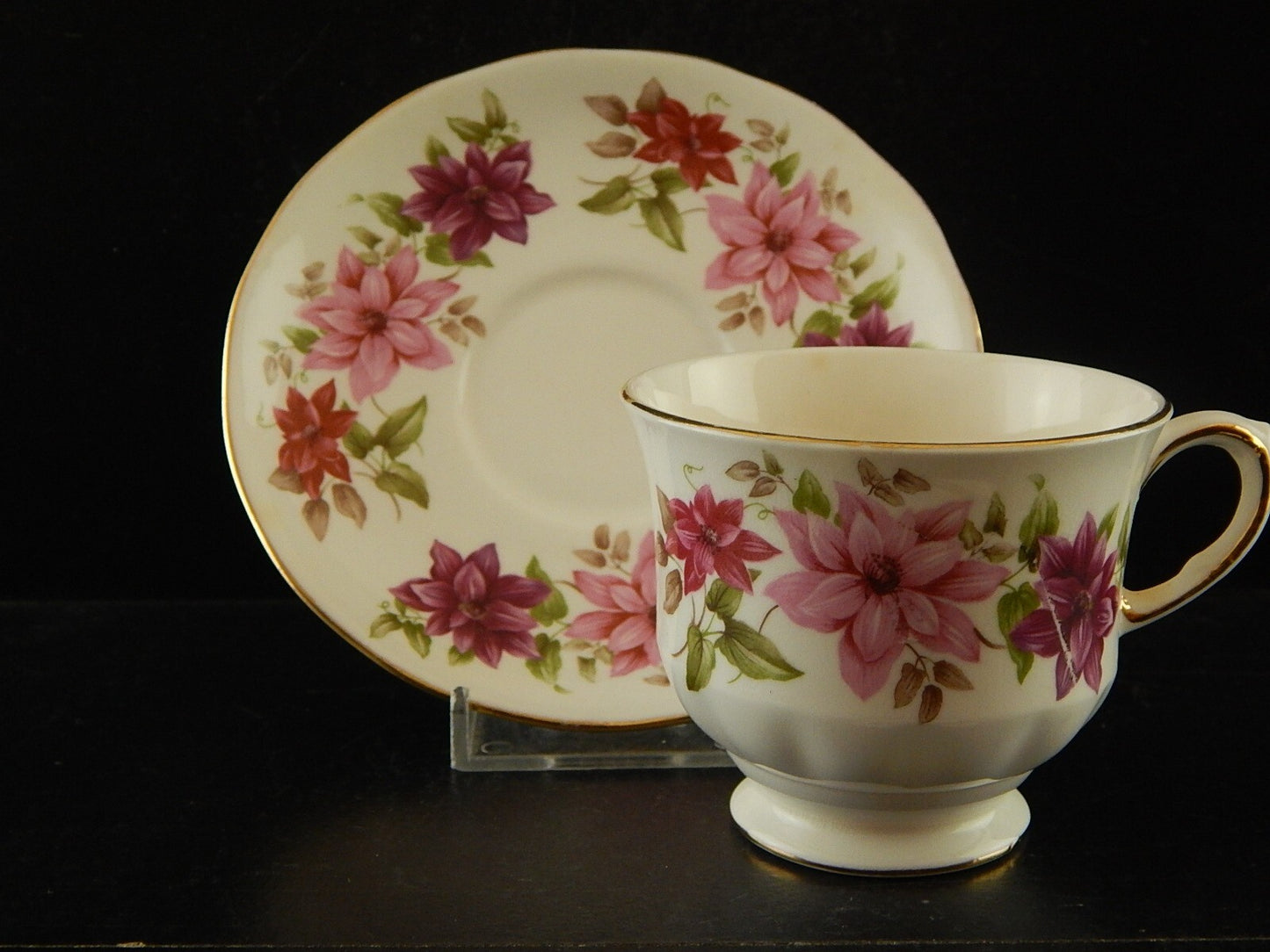 PREZIOSA PORCELLANA INGLESE RIDGWAY QUEEN ANNE TAZZA VINTAGE BONE CHINA