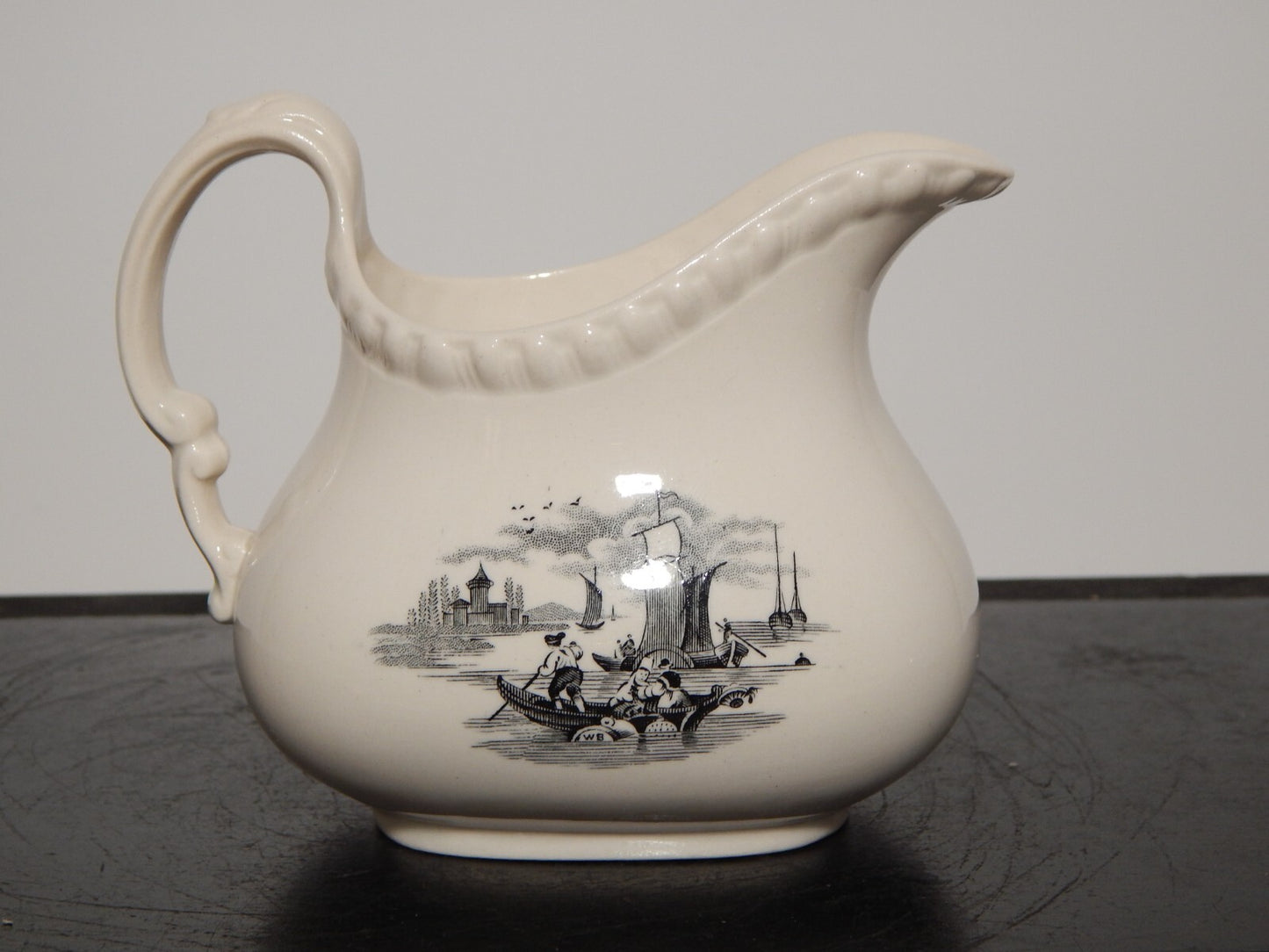 ANTICO RARO SERVIZIO TE' INGLESE SEMI PORCELLANA COPELAND SPODE PAESAGGIO MARINO