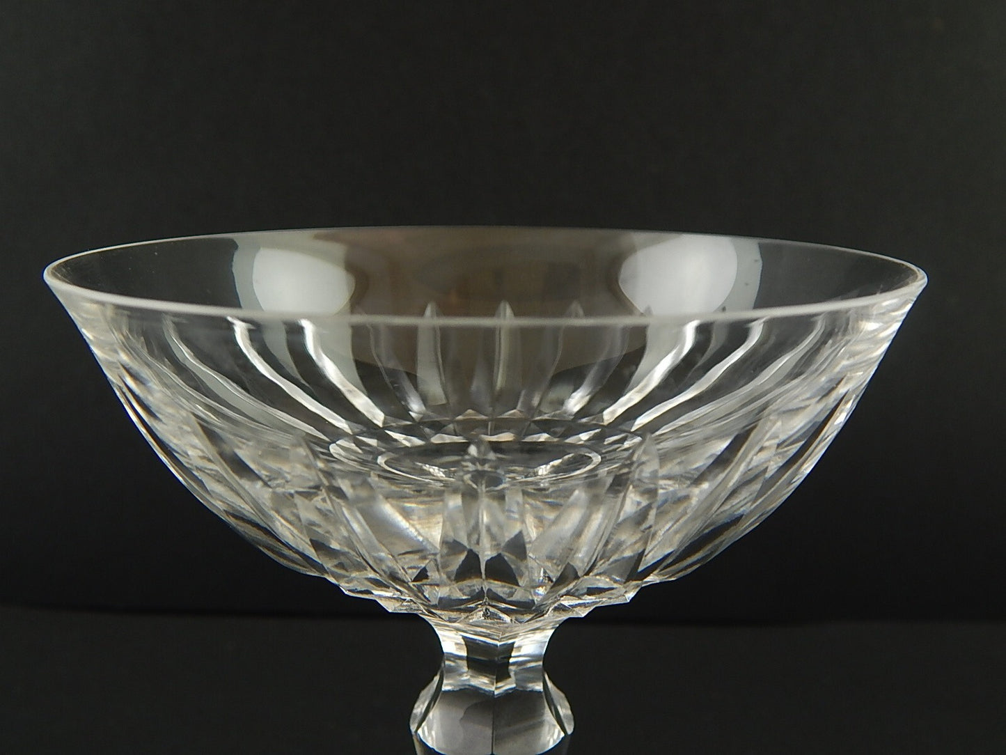 ANTICO BICCHIERE CALICE COPPA CHAMPAGNE CRISTALLO MOLATO SAINT LOUIS