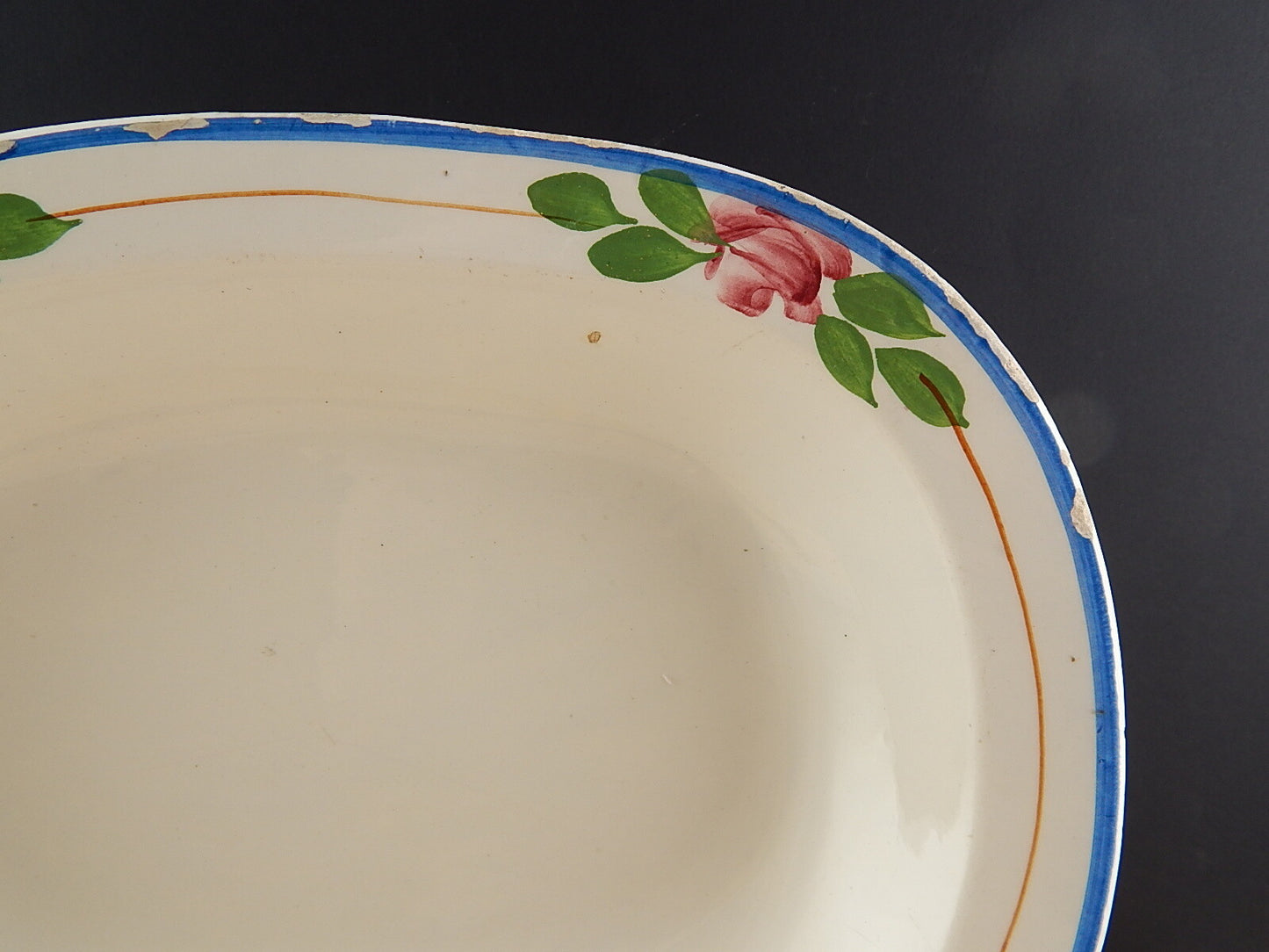 ANTICO CENTROTAVOLA FRUTTIERA CERAMICA BELTRANDI FAIENCE EXTRA MONDOVI' FINE 800