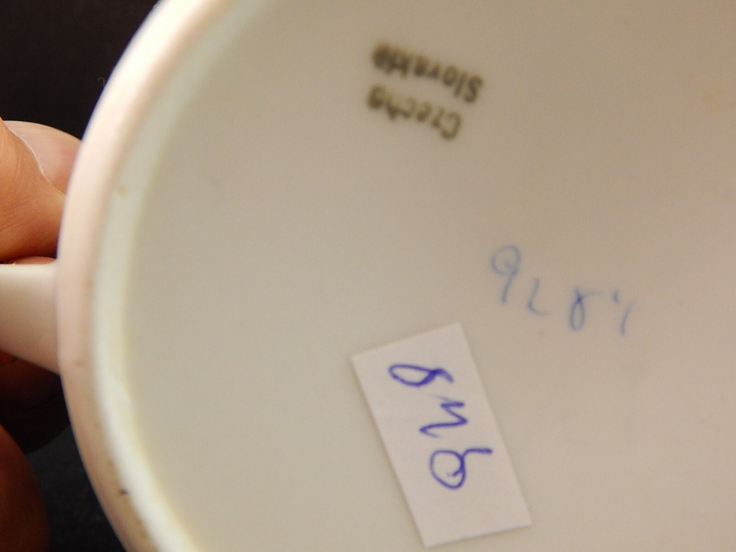 ANTICA ART DECO ZUCCHERIERA PORCELLANA BOEMA DECORO A GHIRLANDA DIFETTO