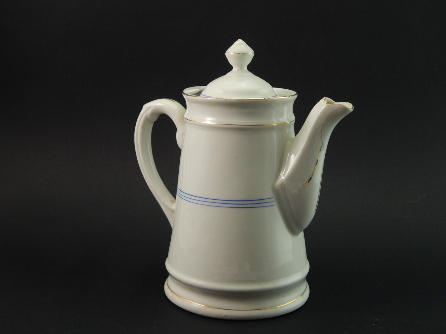 ANTICA GRANDE PREZIOSA TEIERA CAFFETTIERA VECCHIO PARIGI PORCELLANA FINE 1800