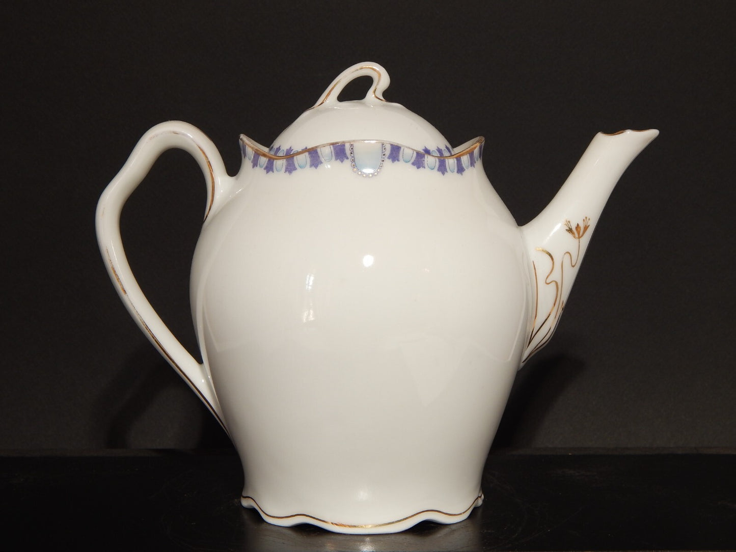 ANTICA LIBERTY DEL 1910 PREZIOSA TEIERA PORCELLANA J.Z.& CO PRE-ROSENTHAL