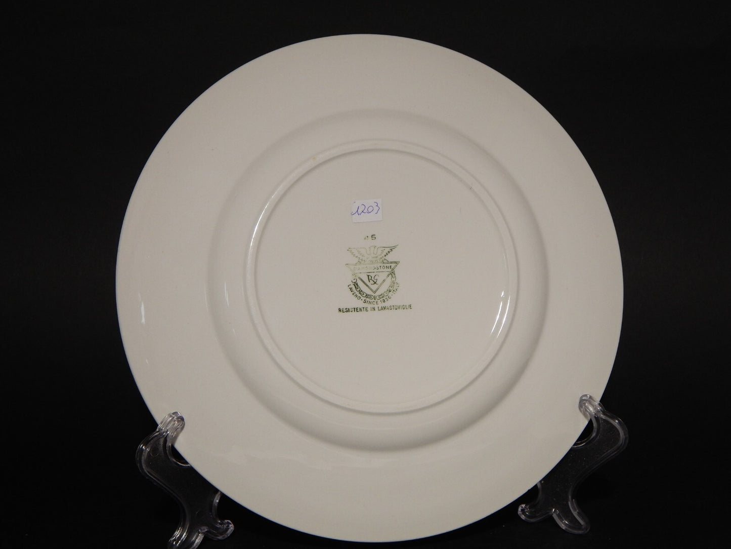 MODERNARIATO PIATTO PIANO CM 26 CERAMICA RICHARD GINORI LAVENO ANTONIA CAMPI