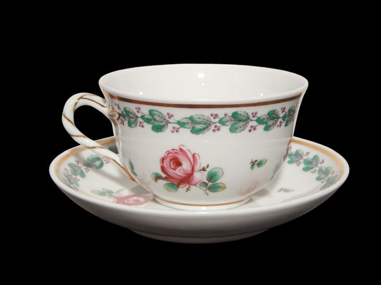 PREZIOSA RICHARD GINORI PITTORIA DOCCIA TAZZA DA TE' PORCELLANA DECORO FLOREALE