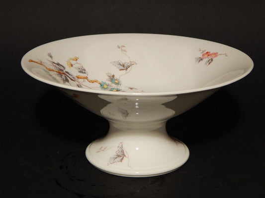 ANTICA ALZATA CENTROTAVOLA FRUTTIERA PORCELLANA GINORI FINE 800 RAMO FIORITO