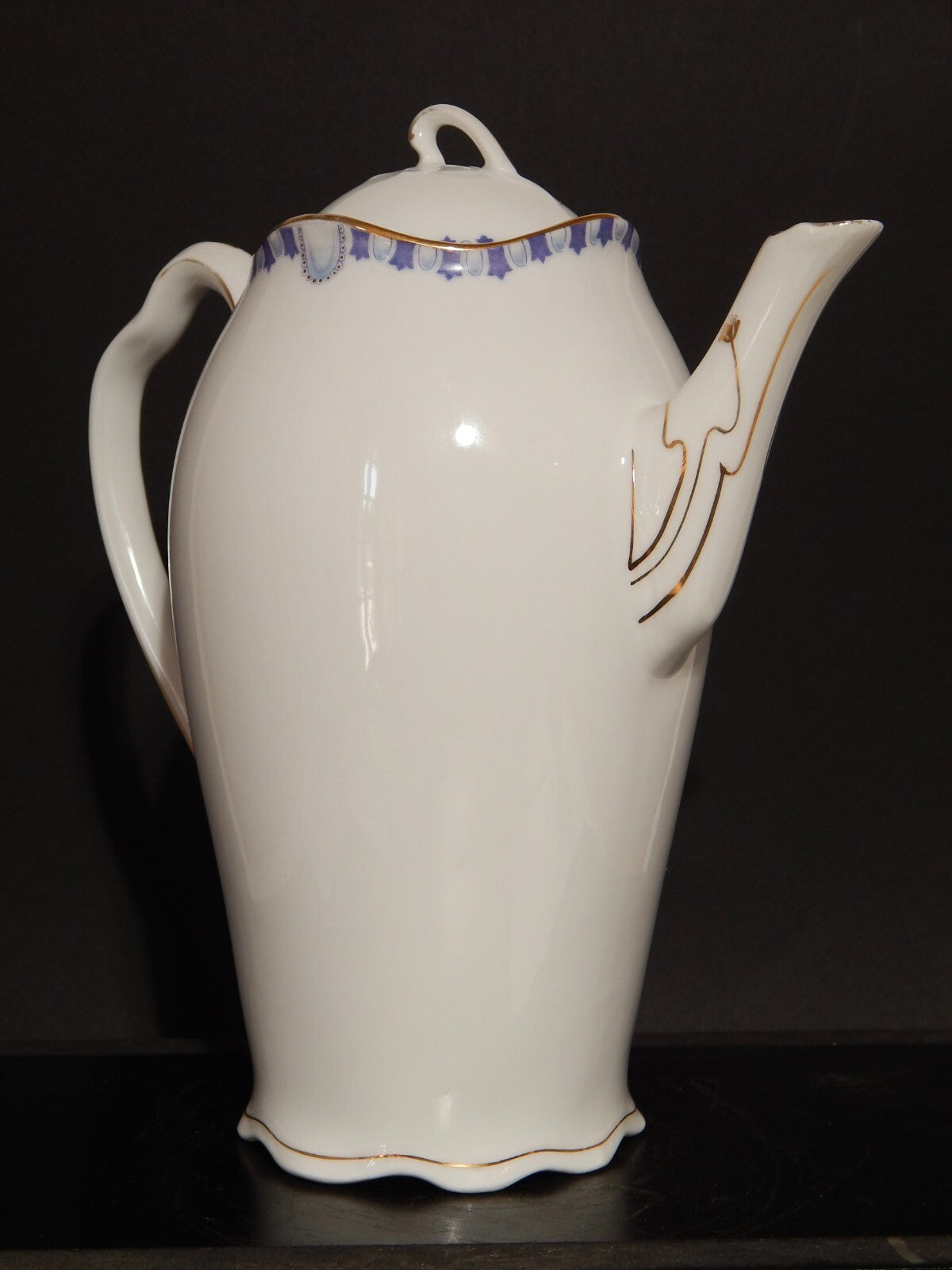 ANTICA LIBERTY DEL 1910 CAFFETTIERA PORCELLANA J.Z.& CO PRE-ROSENTHAL