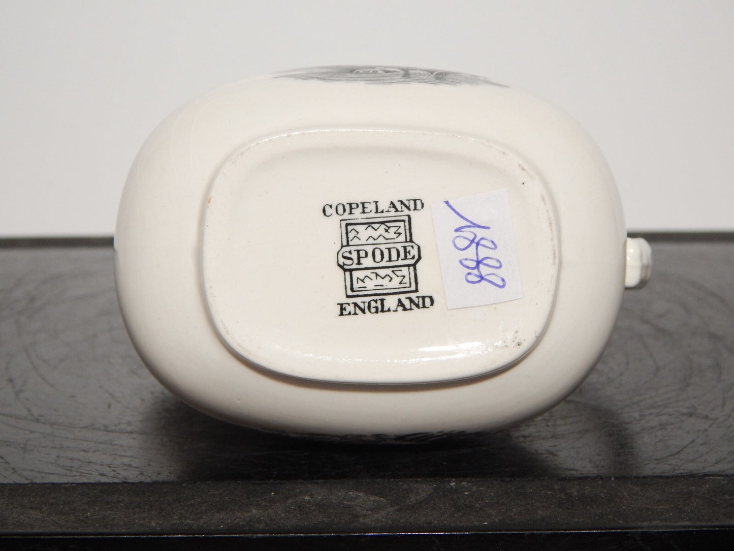 ANTICA LATTIERA BRICCO INGLESE SEMI PORCELLANA COPELAND SPODE PAESAGGIO MARINO#