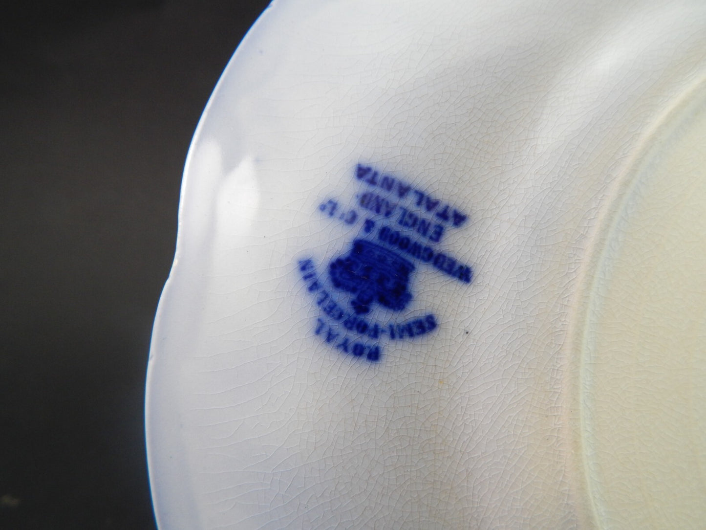 WEDGWOOD&CO ATALANTA PREZIOSO ANTICO PIATTO CM 23 SEMI-PORCELLANA DEL 1906