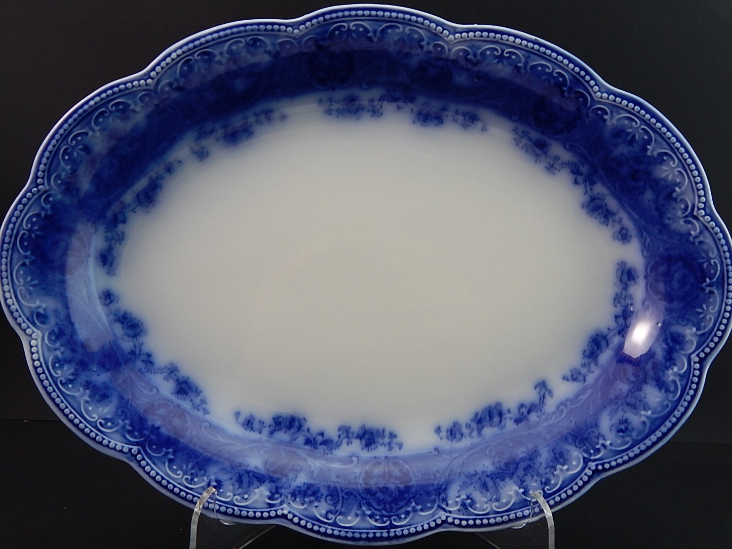 WEDGWOOD&CO ATALANTA ANTICO PREZIOSO GRANDE VASSOIO SEMI-PORCELLANA DEL 1906