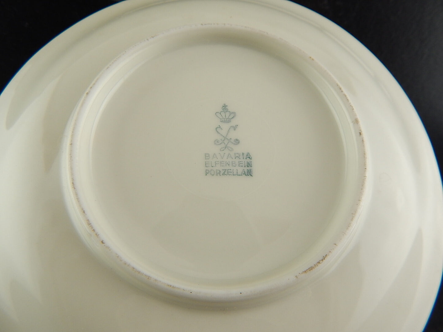 ANTICO SERVIZIO TÈ ART DECO PORCELLANA AVORIO ROSE ORO BAVARIA OSCAR SCHALLER