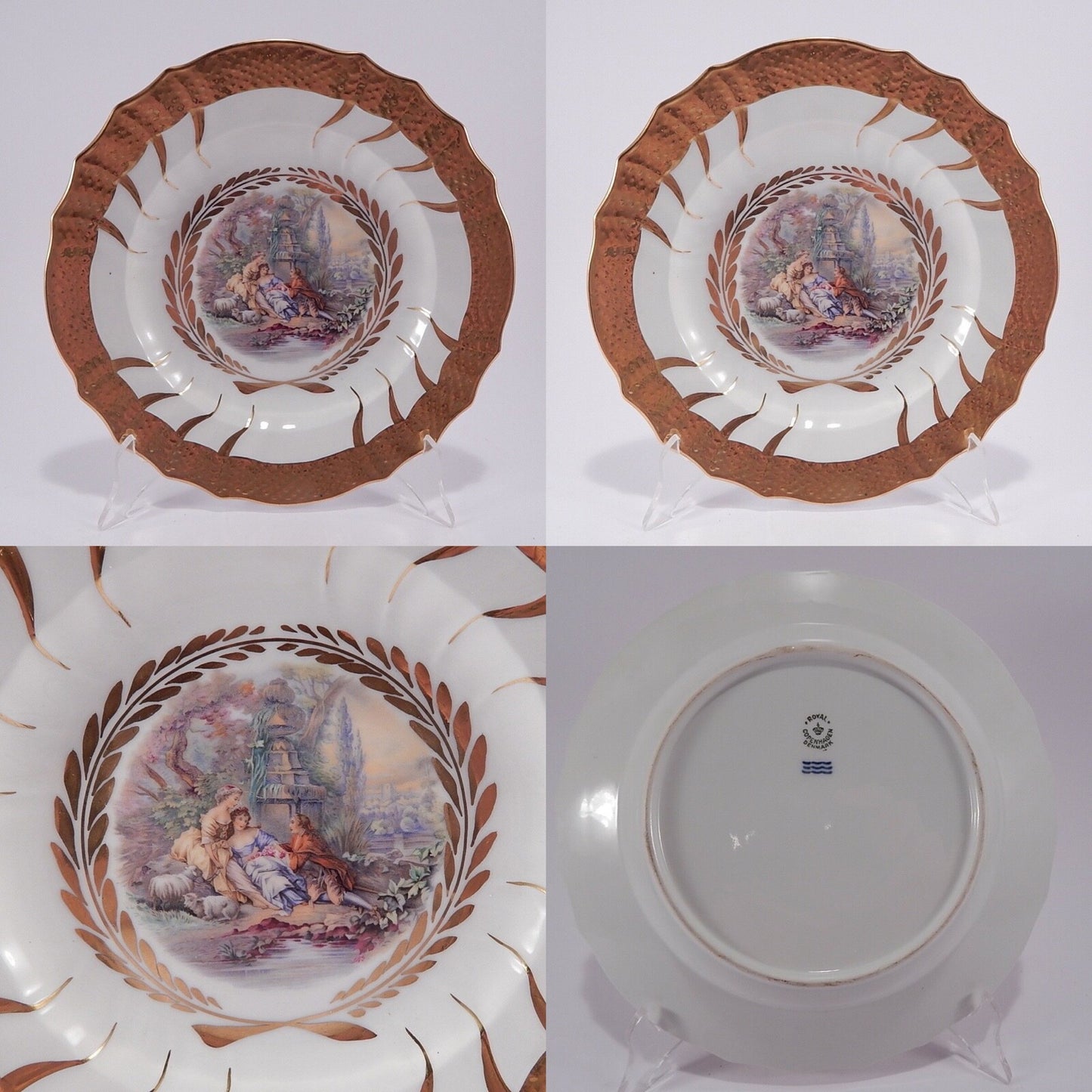 PREZIOSO PIATTO PORCELLANA IMPERO AUTENTICO ROYAL COPENHAGEN COLLEZIONE