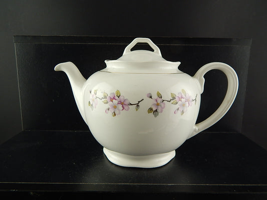 VINTAGE RARA TEIERA VERBANUM STONE LAVENO CERAMICA DECORO FIORE DI PESCO