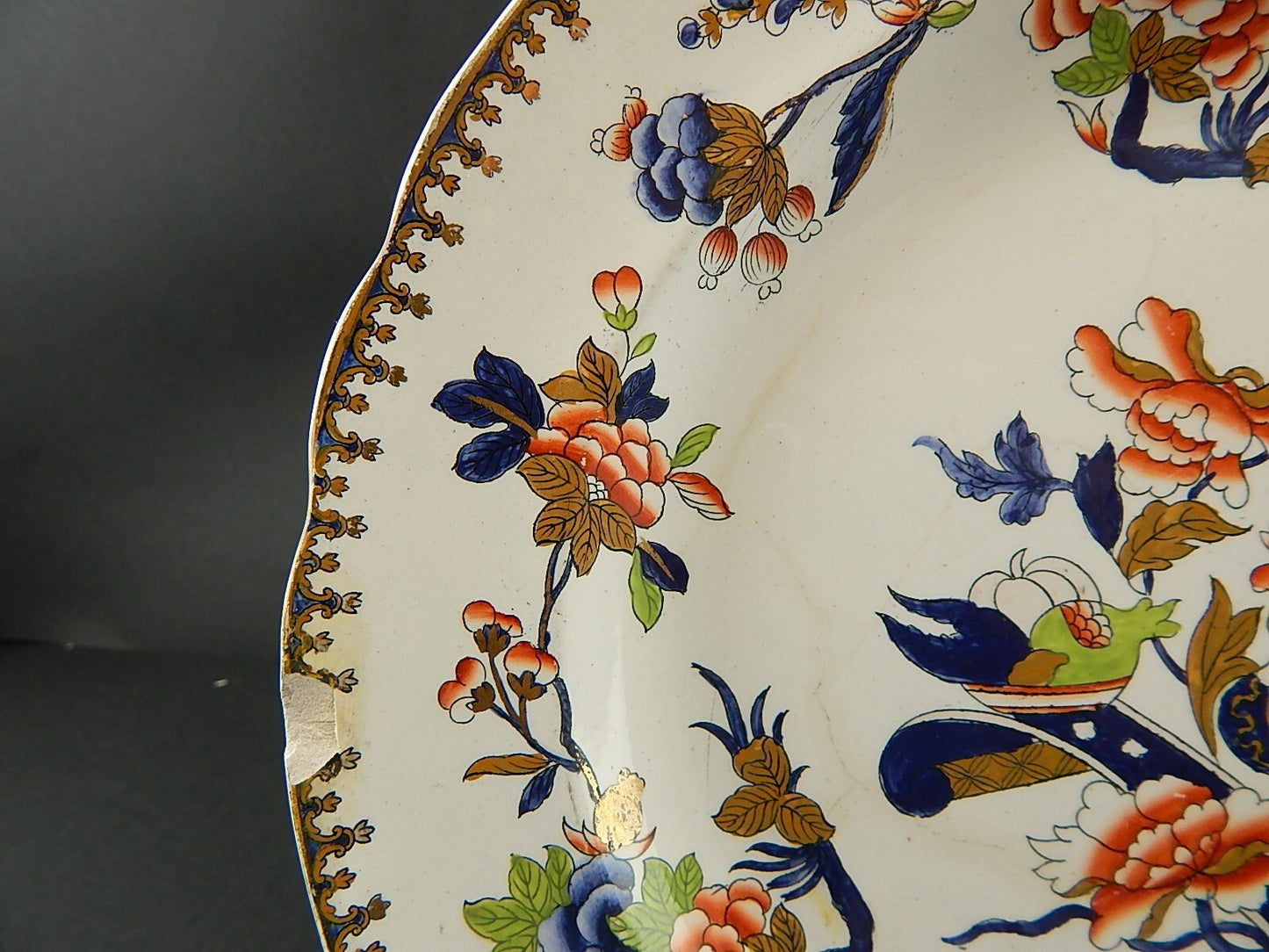 COPELAND & GARRETT 1833-1847 LATE SPODE ANTICO PREZIOSO PIATTO DIPINTO A MANO #