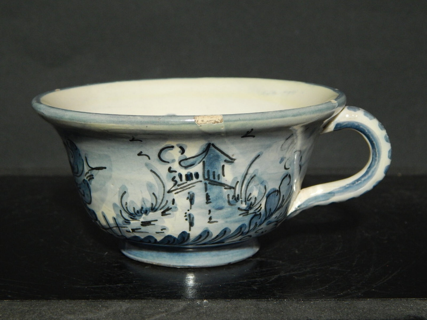 ANTICA TAZZA CERAMICA ALBISOLA ALBA DOCILIA FATTA DIPINTA A MANO PRIMO 900 #1745