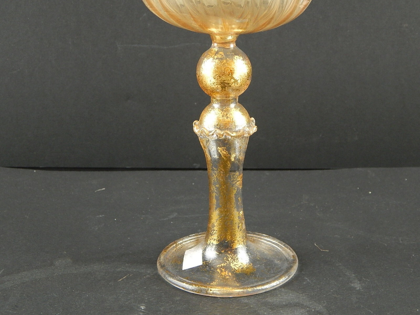 VINTAGE TIPETTO DEL DOGE CALICE MURANO VETRO SOFFIATO ARTISTICO COLLEZIONE A196