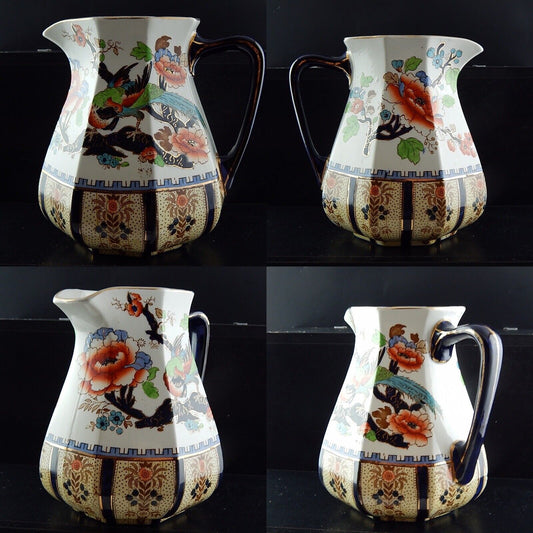 ANTICA PREZIOSA CARAFFA CERAMICA DIPINTA MANO LOSOL WARE KEELING & CO. SHANGHAI