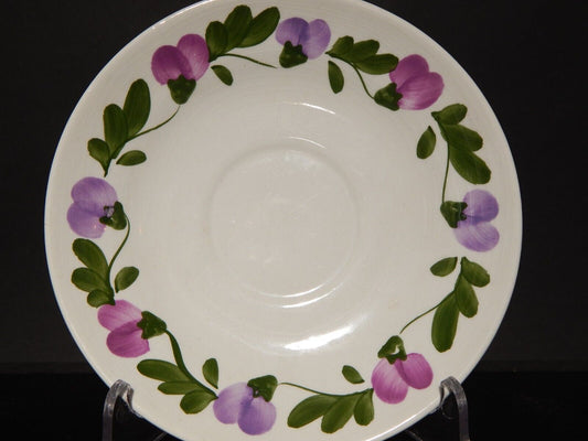 VINTAGE PIATTO SOTTO TAZZA DECORATA A MANO CERAMICA RICHARD GINORI MONDOVÌ