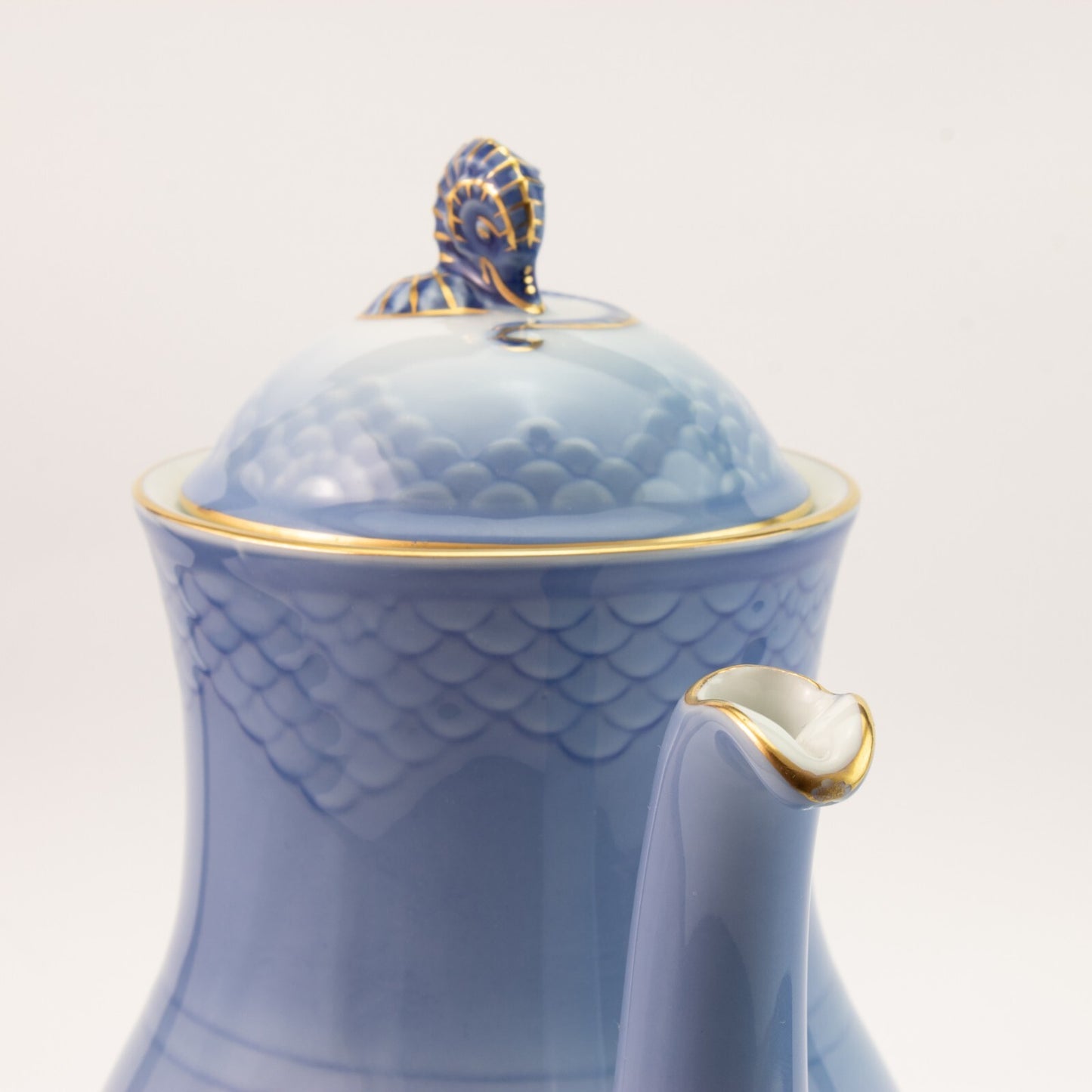 CAFFETTIERA PORCELLANA ORO ZECCHINO GABBIANI ROYAL COPENHAGEN BING&GRONDAHL 91A