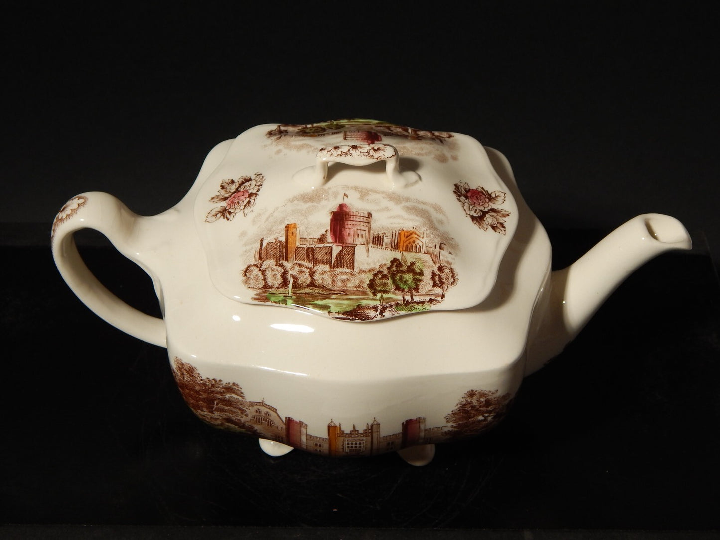 ANTICA TEIERA PORCELLANA JOHNSON BROS ROYAL HOMES OF BRITAIN HAMPTON COURT