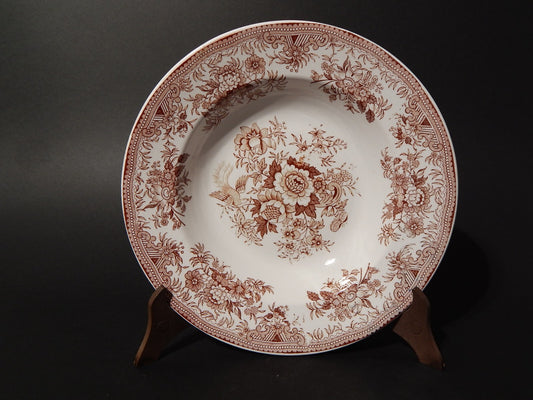 ANTICO 1920 PIATTO FONDO PORCELLANA VILLEROY&BOCH SAAR BASIN ASIATIC PHEASANT