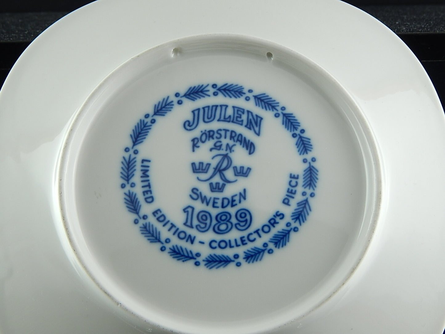 RORSTRAND PIATTO PORCELLANA NATALE 1989 PORCELAIN CHRISTMAS PLATE COLLEZIONE NEW