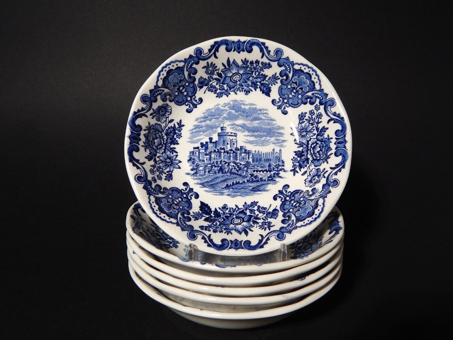 PORCELLANA VINTAGE SET 6 CIOTOLE WEDGWOOD ROYAL HOMES OF BRITAIN WINDSOR CASTLE
