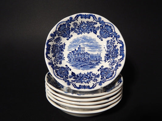 PORCELLANA VINTAGE SET 6 CIOTOLE WEDGWOOD ROYAL HOMES OF BRITAIN WINDSOR CASTLE