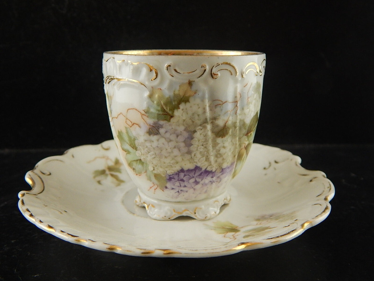 ANTICA PREZIOSA TAZZINA PORCELLANA BOEMA ART NOUVEAU PFEIFFER LOWENSTEIN A84