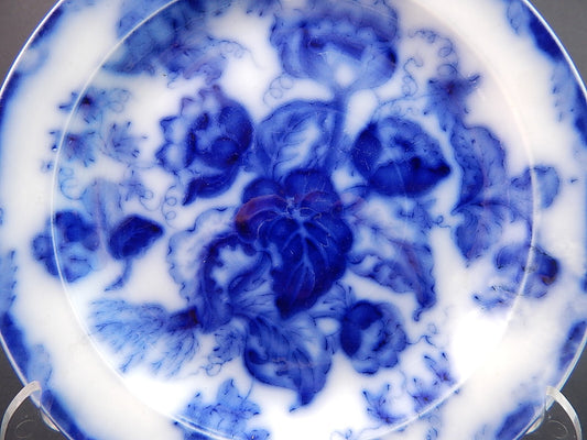 ANTICO PIATTO NINFEE CERAMICA RICHARD MILANO FINE 800 FLOW BLUE WATER NYMPH A884