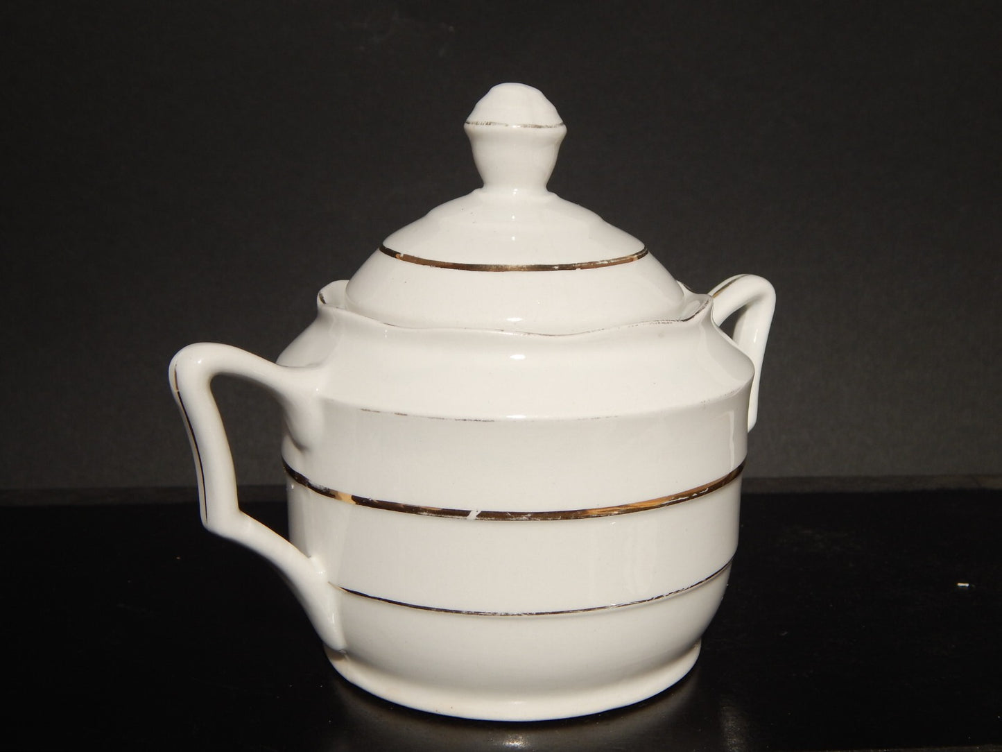 ANTICO ART DECO SET DA TE' TEIERA LATTIERA ZUCCHERIERA CERAMICA REVELLI LAVENO