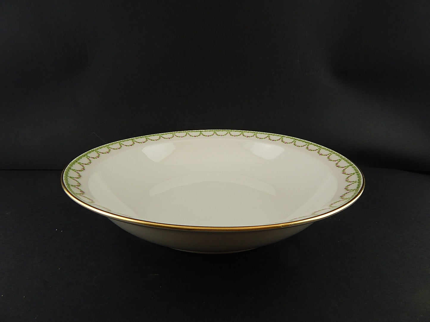 ANTICA INSALATIERA CIOTOLA PORCELLANA LIBERTY GDA LIMOGES GHIRLANDE DI ROSE