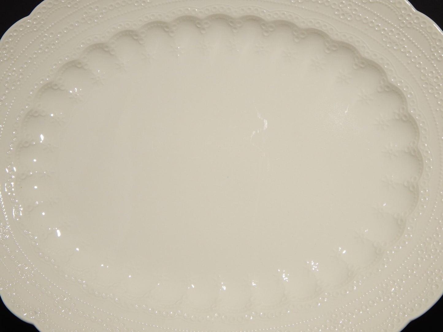 ANTICO VASSOIO PIATTO OVALE INGLESE SEMI-PORCELLANA COPELAND SPODE'S JEWEL 1926