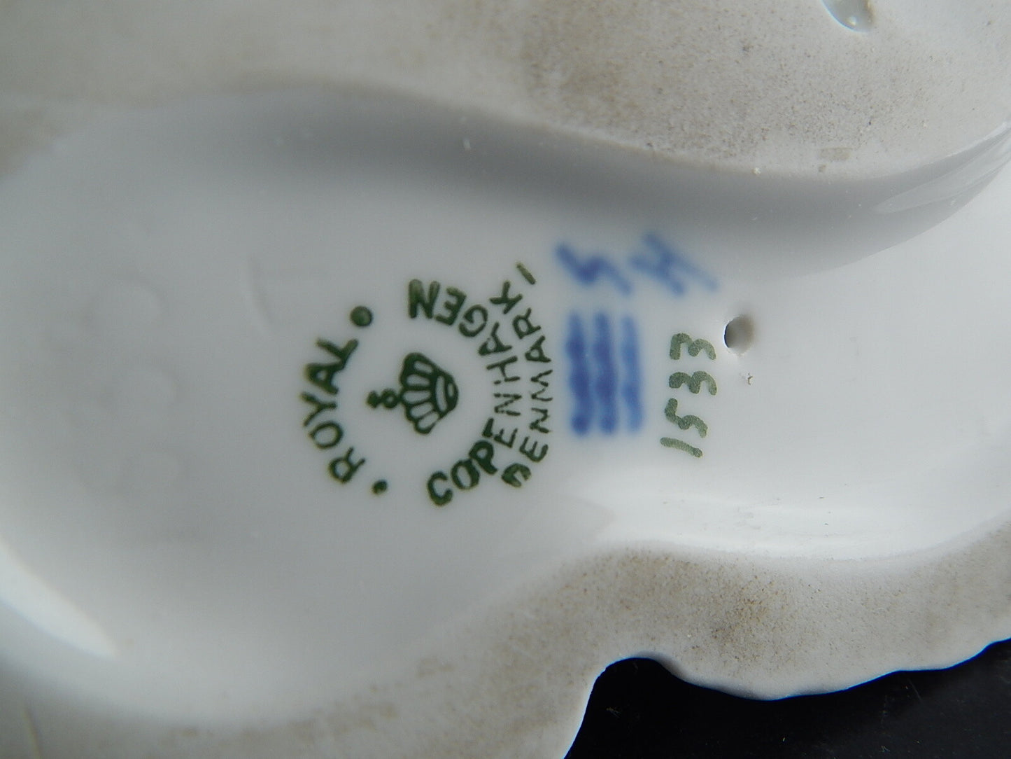 VINTAGE ROYAL COPENHAGEN RARA AUTENTICA STATUINA PORCELLANA SETTER CON FAGIANO