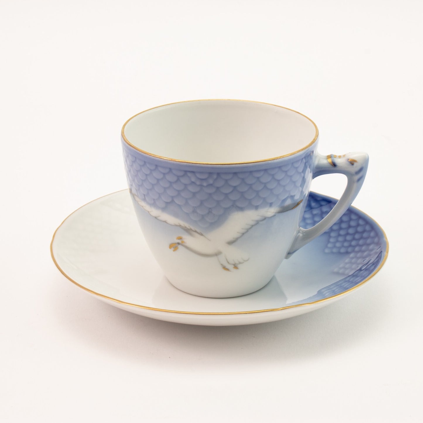 TAZZA CAFFE' PORCELLANA ORO ZECCHINO GABBIANI ROYAL COPENHAGEN BING&GRONDAHL SN