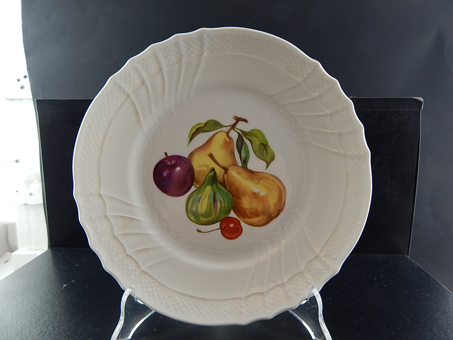 RICHARD GINORI PORCELLANA PIATTO VECCHIO GINORI DECORO NATURA MORTA FRUTTI 295